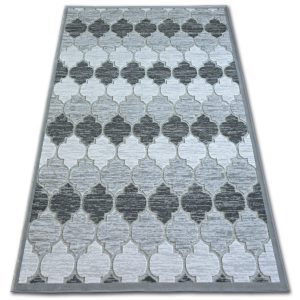 Kusový koberec ACRYLOVY YAZZ 3766 sivý trellis