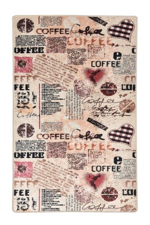 Koberec Coffee 80x200 cm béžový/ružový