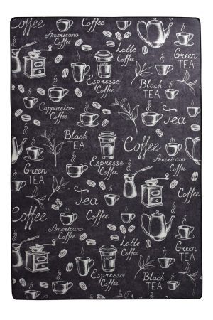 Koberec Coffee And Tea 60x140 cm čierny