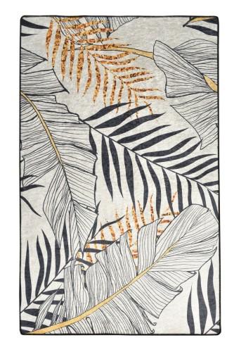 Koberec Herbal 140x190 cm bielo-čierny/zlatý