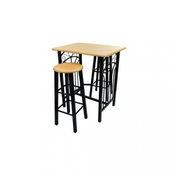 Barový set kov / MDF / drevo Dekorhome – Obrázok 2