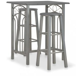 Barový set kov / MDF / drevo Dekorhome