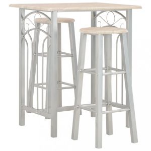 Barový set kov / MDF / drevo Dekorhome