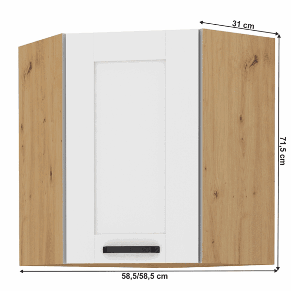 Horná skrinka rohová LULA 58x58 GN-72 1F Tempo Kondela – Obrázok 2