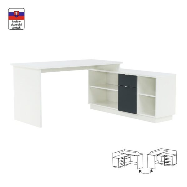 Písací stôl DALTON 2 NEW VE 02 Tempo Kondela – Obrázok 2