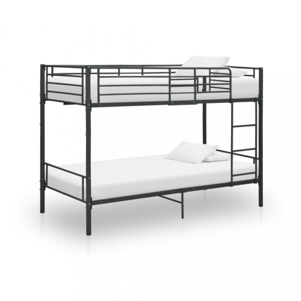 Poschodová posteľ 90x200 cm kov Dekorhome – Obrázok 4