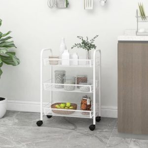 Servírovací vozík kov / plast Dekorhome