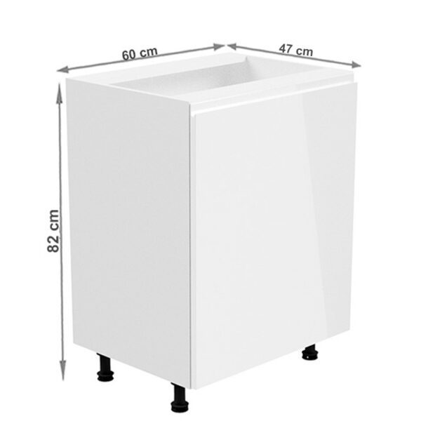 Spodná skrinka AURORA D601F - pravá Tempo Kondela – Obrázok 2