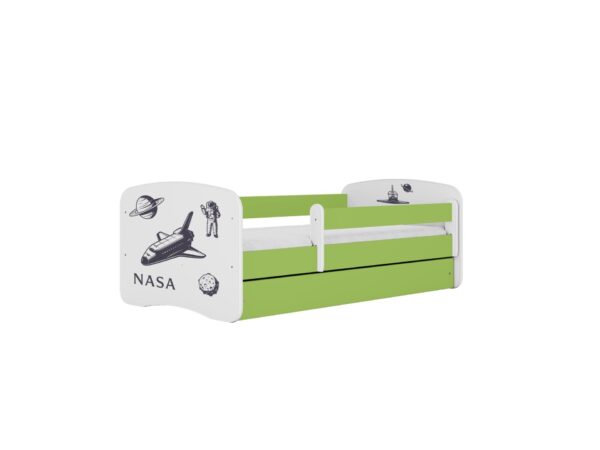 Dětská postel Babydreams Nasa zelená