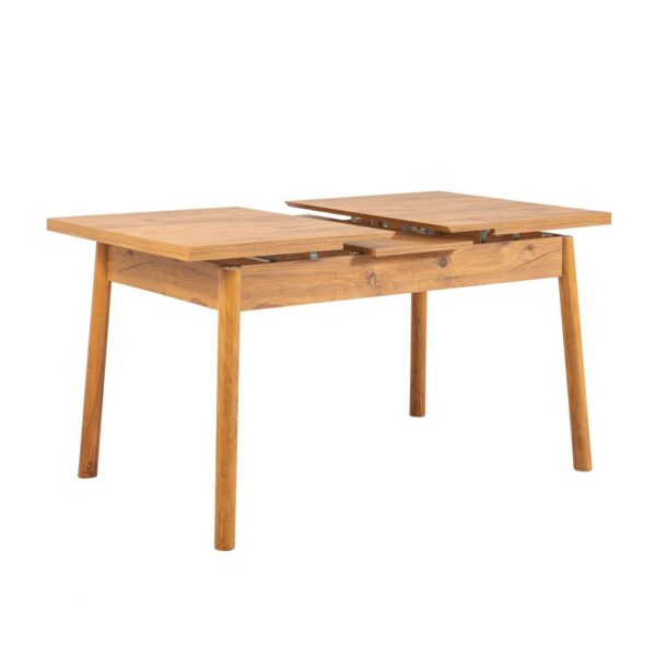 Jedálenský set s rozkladacím stolom a lavicou (3 kusy) Santiago 1053 - Atlantic Pine, Anthracite – Obrázok 4