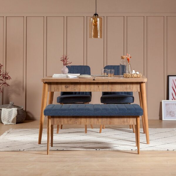 Jedálenský set s rozkladacím stolom a stoličkami (4 kusy) Vina 1048 - Dark Blue