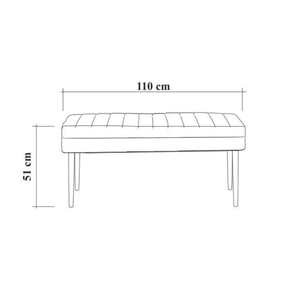 Jedálenský set s rozkladacím stolom a stoličkami (4 kusy) Vina 1070 - 3 - Atlantic, Green – Obrázok 3