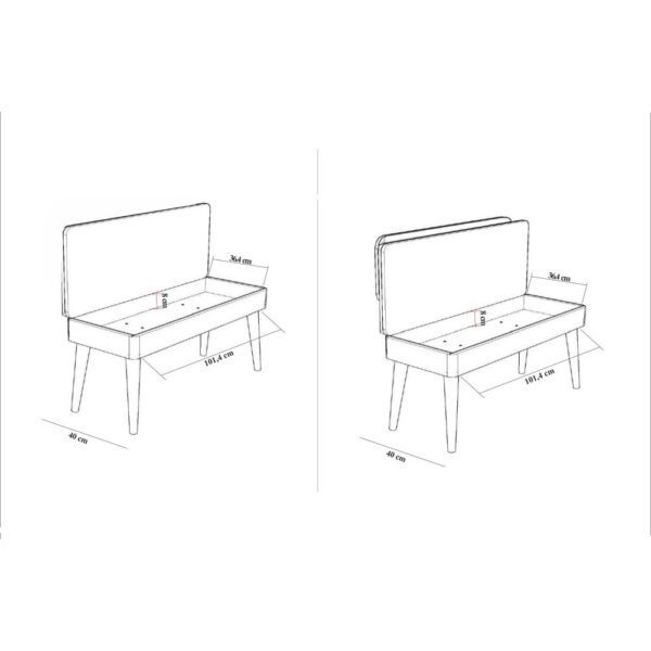 Jedálenský set s rozkladacím stolom a stoličkami (5 kusov) Vina 1053 - 4 - Anthracite, Atlantic – Obrázok 3