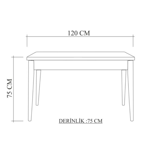 Jedálenský set so stolom a lavicou (3 kusy) Costa 1053 - Atlantic Pine, Anthracite – Obrázok 4