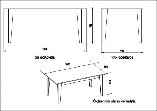 Jedálenský stôl Lorenz – Obrázok 3