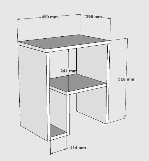 Príručný stolík / Odkladací stolík Yepa - White – Obrázok 3