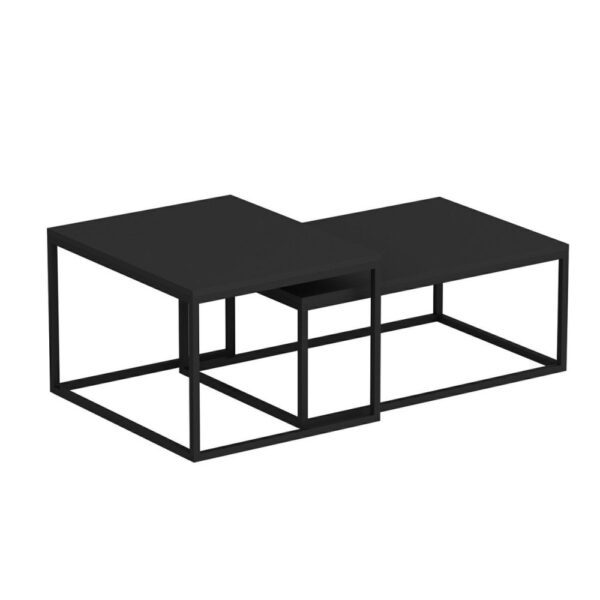 Sada odkladacích stolíkov (2 kusy) Leka - Black – Obrázok 2