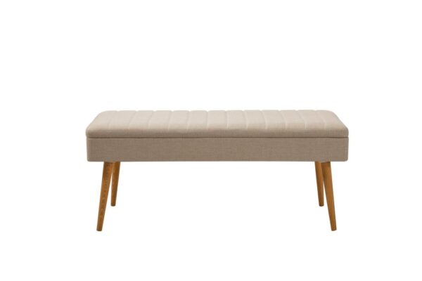 Set s rozkladacím stolom, stoličkami a konzolou (6 kusov) Vina Bench 04 1005 - Atlantic Pine, Cream – Obrázok 4
