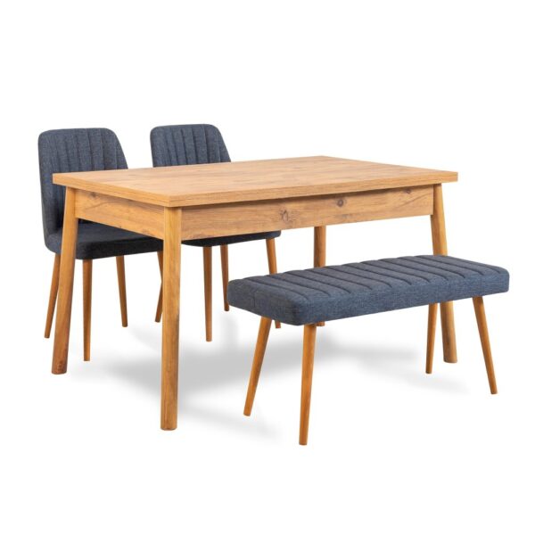 Set stola a stoličiek (4 kusy) Costa Atlantic-Navy Blue – Obrázok 2
