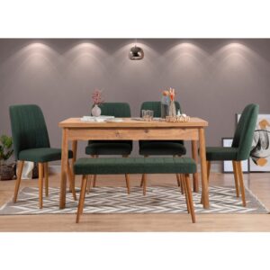 Set stola a stoličiek (6 kusov) Costa Atlantic Green
