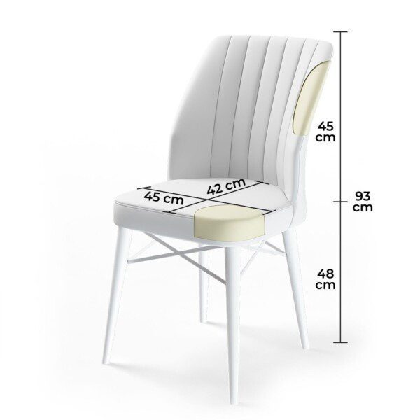 Súprava stoličiek (4 kusy) Flex - Black, Brown – Obrázok 3