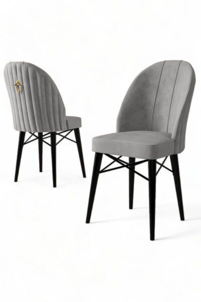Súprava stoličiek (4 kusy) Ritim - Grey, Black – Obrázok 4