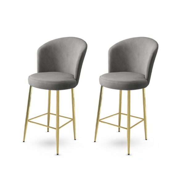 Bar Stool Set (2 Pieces) Fora - Grey