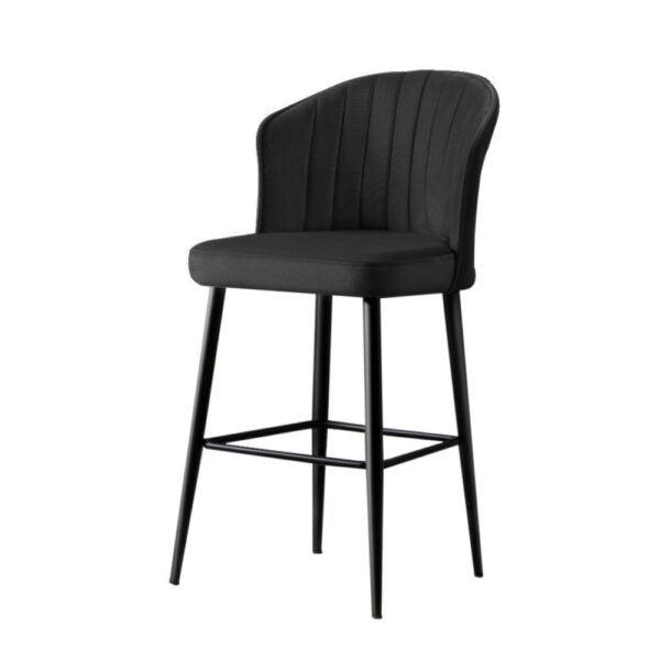 Bar Stool Set (2 Pieces) Rubi - Black – Obrázok 3