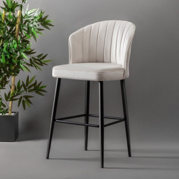 Bar Stool Set (2 Pieces) Rubi - Cream