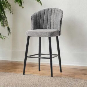 Bar Stool Set (2 Pieces) Rubi - Grey