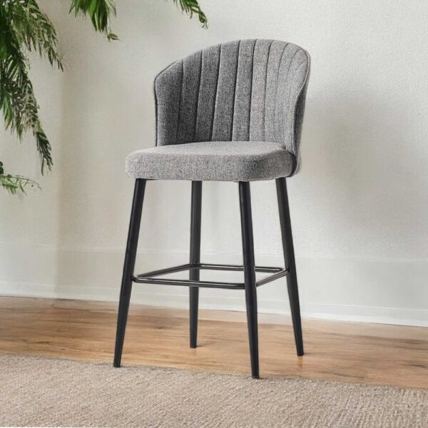 Bar Stool Set (2 Pieces) Rubi - Grey