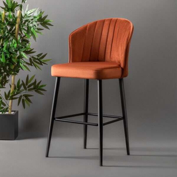 Bar Stool Set (2 Pieces) Rubi - Tile Red