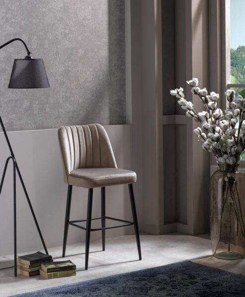 Bar Stool Set (2 Pieces) Vento - Cappuccino