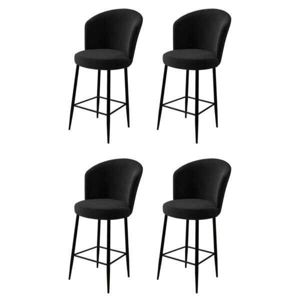 Bar Stool Set (4 Pieces) Alte - Black – Obrázok 2