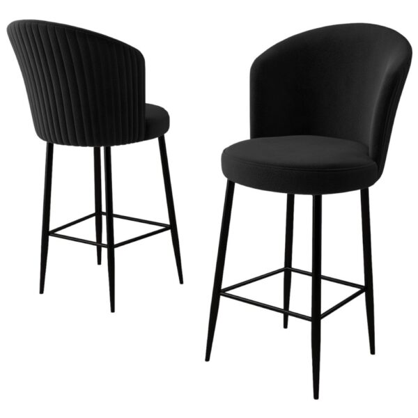 Bar Stool Set (4 Pieces) Alte - Black – Obrázok 4