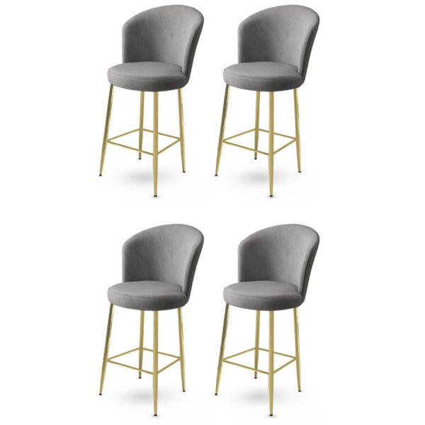 Bar Stool Set (4 Pieces) Alte - Grey