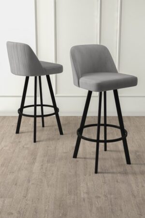 Bar Stool Set (4 Pieces) Atex - Grey
