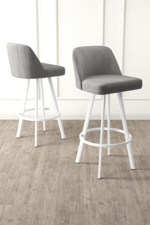 Bar Stool Set (4 Pieces) Atex - Grey