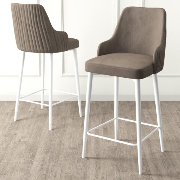 Bar Stool Set (4 Pieces) Enox - Cappuccino