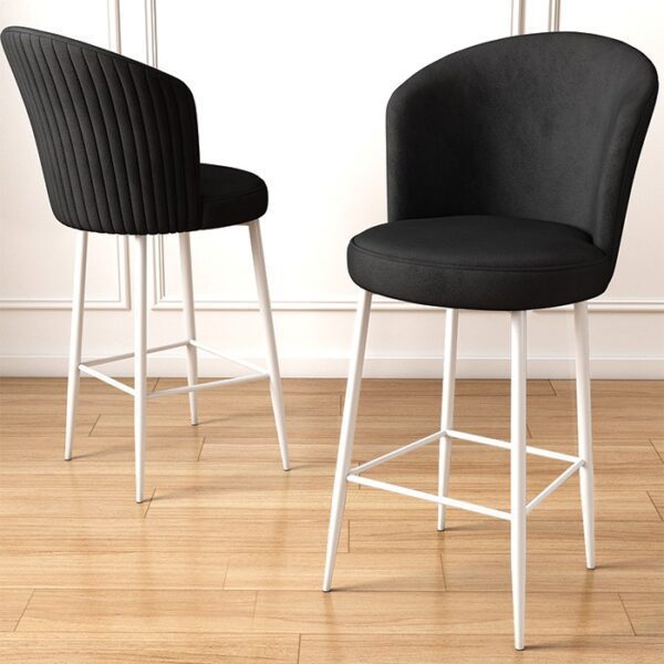 Bar Stool Set (4 Pieces) Fora - Black