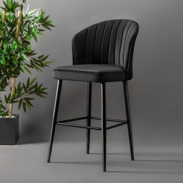 Bar Stool Set (4 Pieces) Rubi - Black
