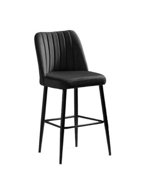 Bar Stool Set (4 Pieces) Vento - Black – Obrázok 3