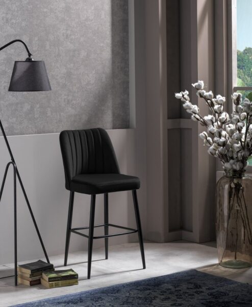 Bar Stool Set (4 Pieces) Vento - Black