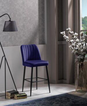 Bar Stool Set (4 Pieces) Vento - Sax Blue
