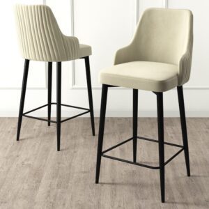 Bar Stool Set (6 Pieces) Enox - Cream