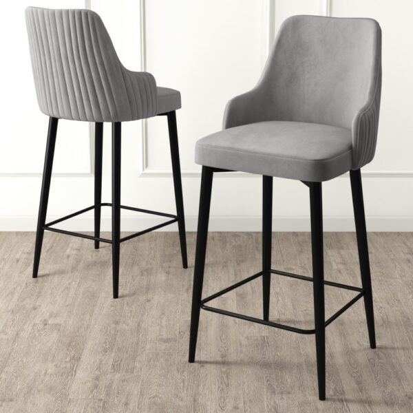 Bar Stool Set (6 Pieces) Enox - Grey