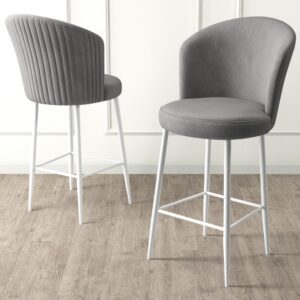 Bar Stool Set (6 Pieces) Fora - Grey