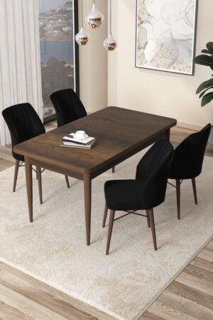 Dining Table & Chairs Set (5 Pieces) Arp - Baroque