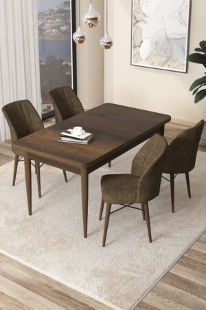 Dining Table & Chairs Set (5 Pieces) Arp - Baroque