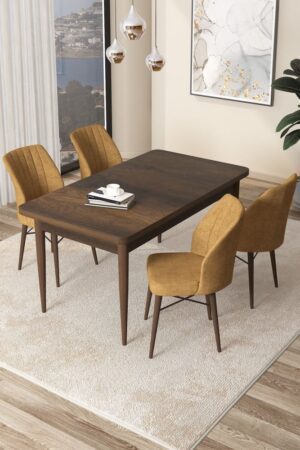 Dining Table & Chairs Set (5 Pieces) Arp - Baroque